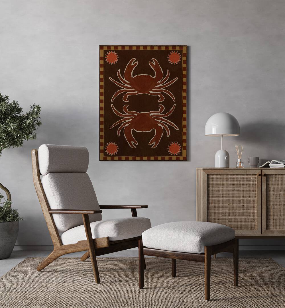 Transform your space with the CRAB MIRROR DANCE, BAR art, a stunning and unique decorative wall mirror.
