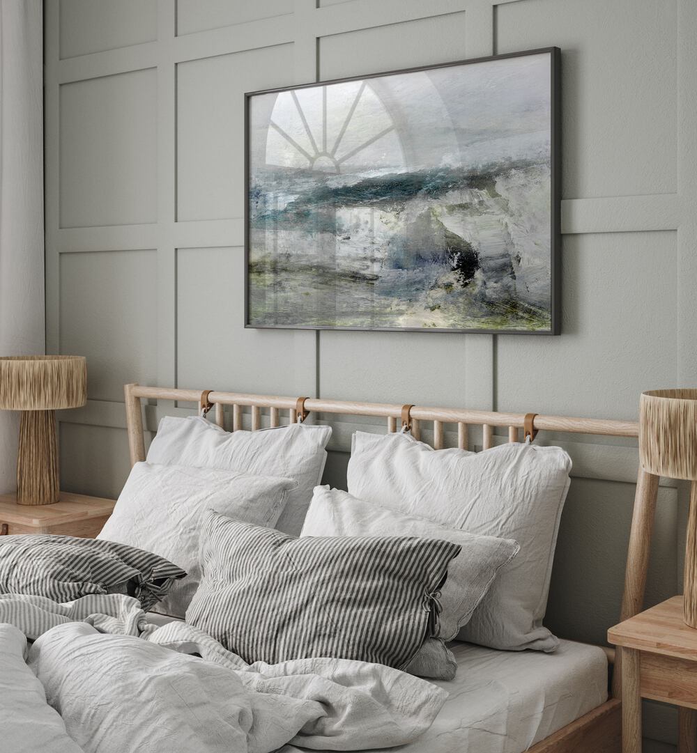 Transform your space with CRASHING WATERS, BEACH PAINTINGS, showcasing dynamic ocean waves for a coastal feel.