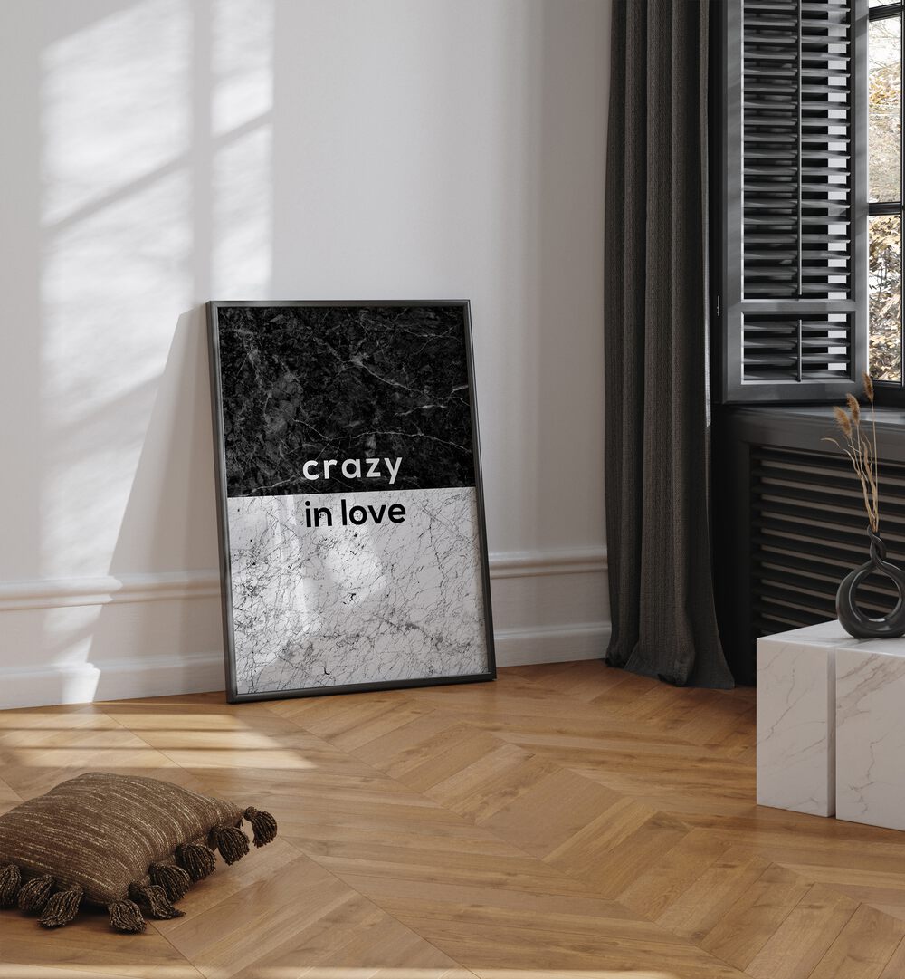 CRAZY IN LOVE QUOTE BY ORARA STUDIO , QUOTES POSTERS , WALL ART PRINTS