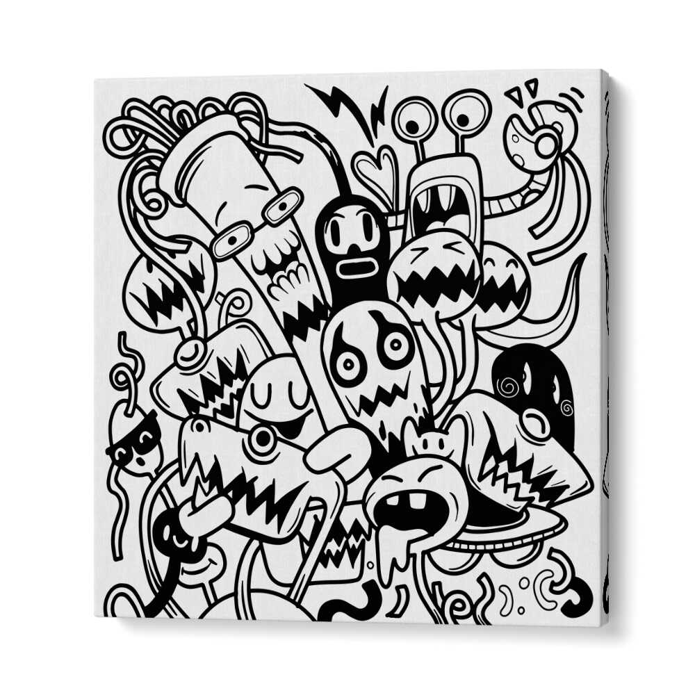 Creative Chaos Doodle Art Artwork in Gallery Wrap