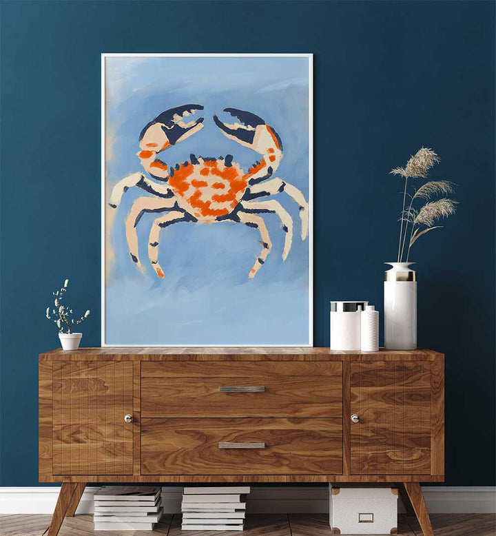 CRIMSON TIDE CRAB , BEACH PAINTINGS