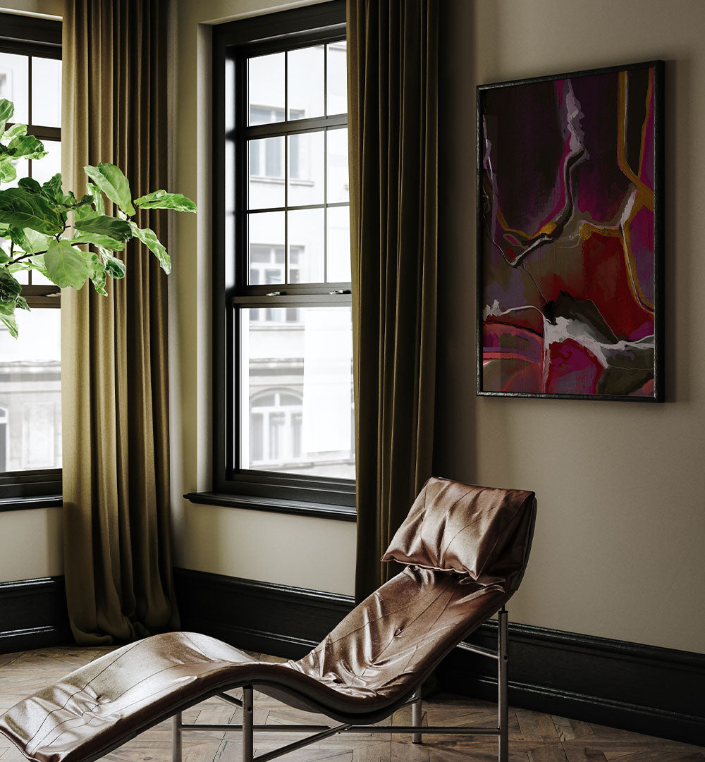 CRIMSON VEIL , ABSTRACT PAINTINGS