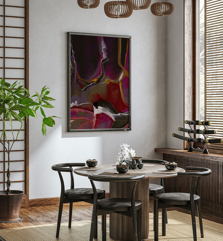 CRIMSON VEIL , ABSTRACT PAINTINGS