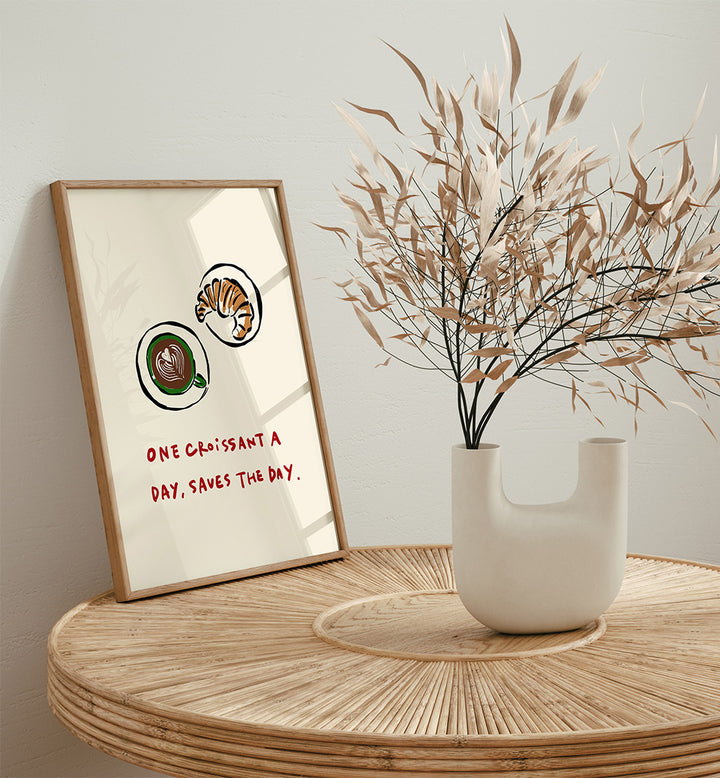 CROISSANT SAVES THE DAY , BAR & CAFE ART