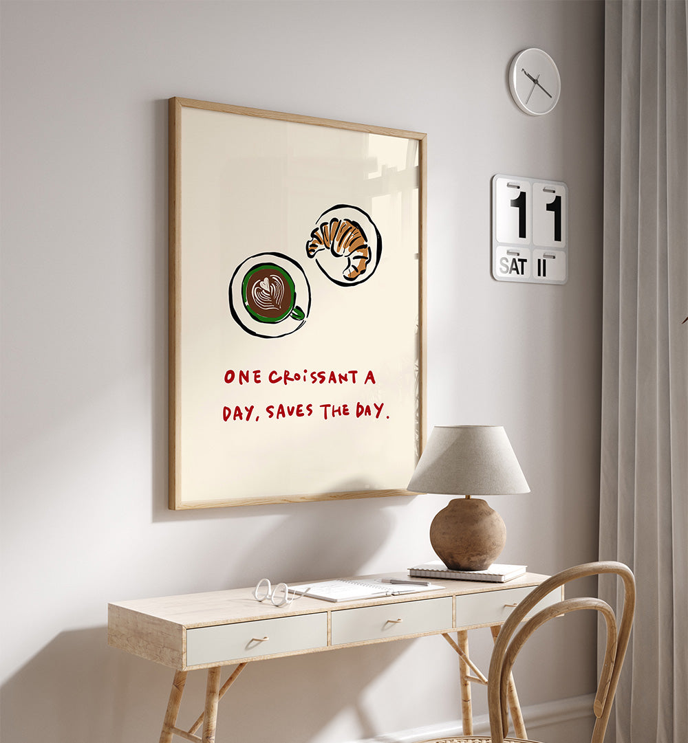 CROISSANT SAVES THE DAY , BAR & CAFE ART