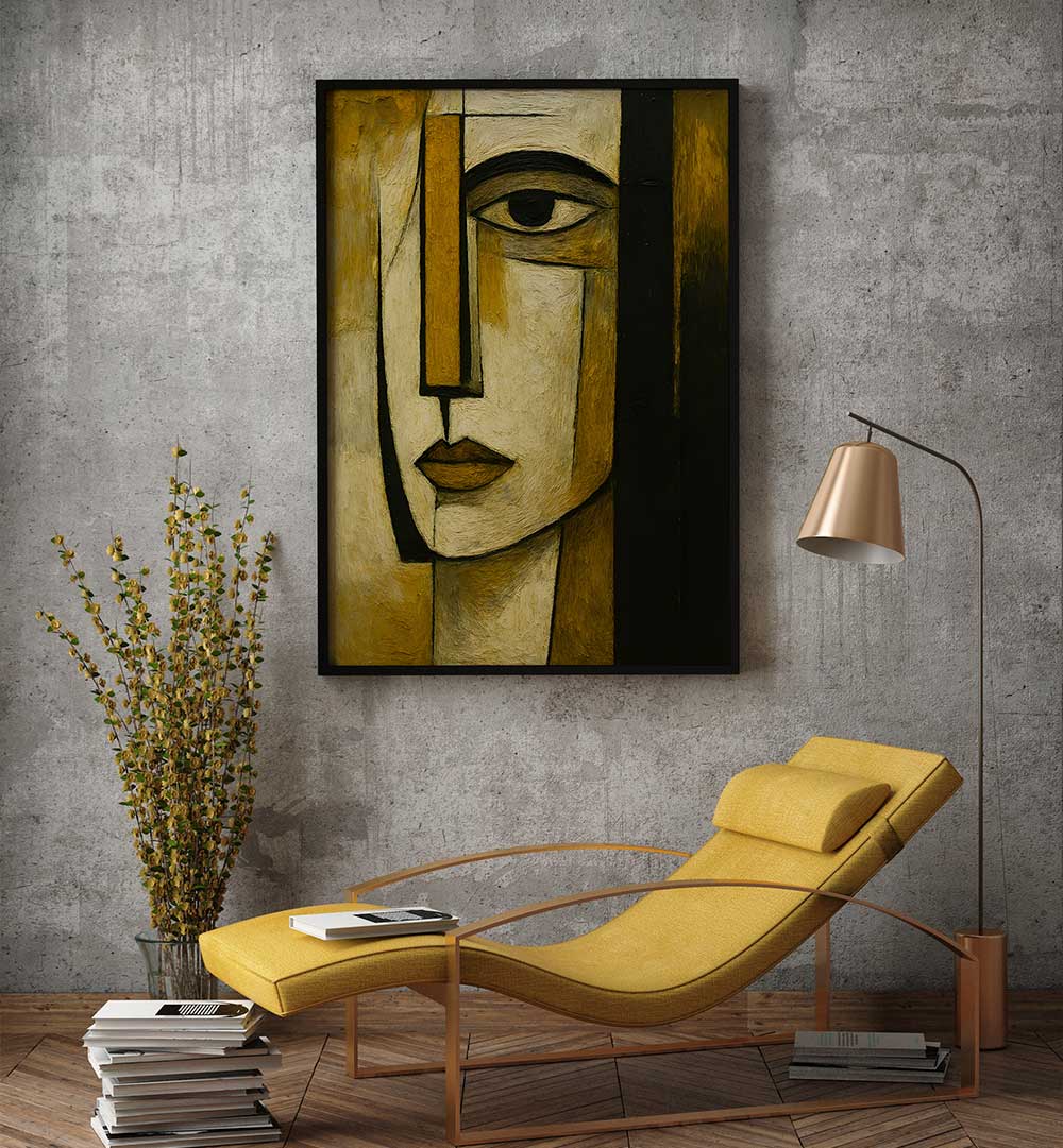 CUBIST STARE , EXPRESSIONISM PAINTINGS