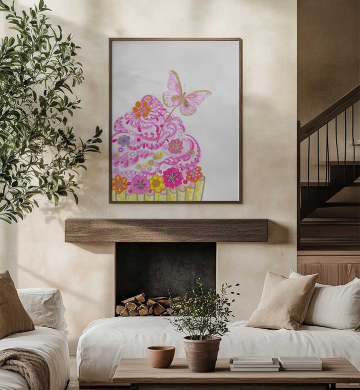 CUPCAKE BUTTERFLY , KIDS ROOM PAINTINGS