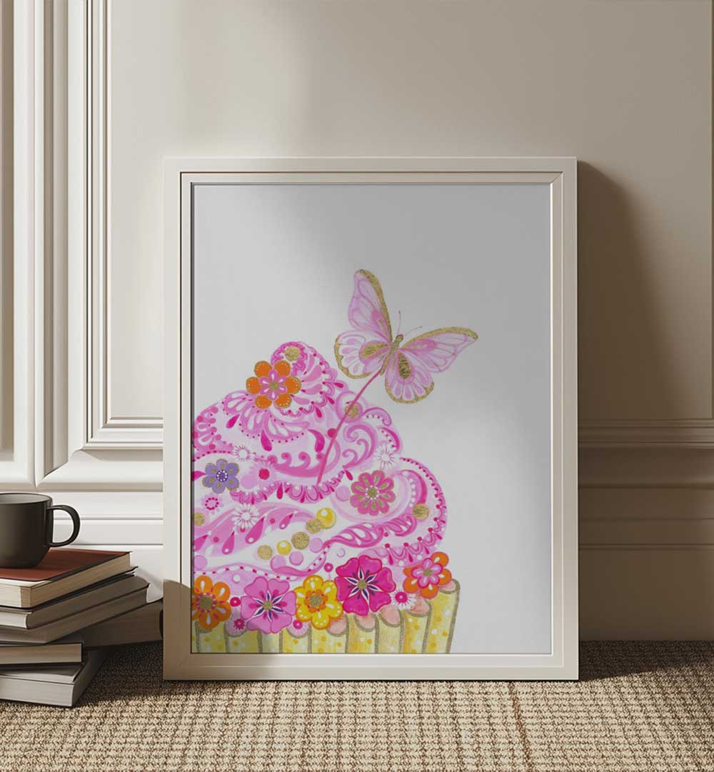 CUPCAKE BUTTERFLY , KIDS ROOM PAINTINGS