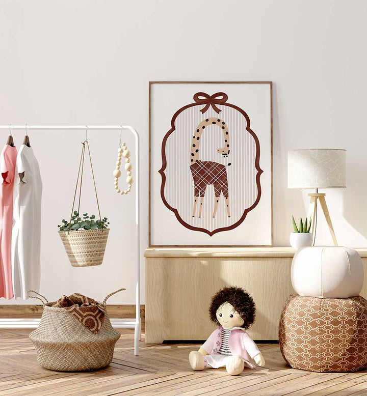 CURIOUS GIRAFFE , KIDS ROOM PAINTINGS