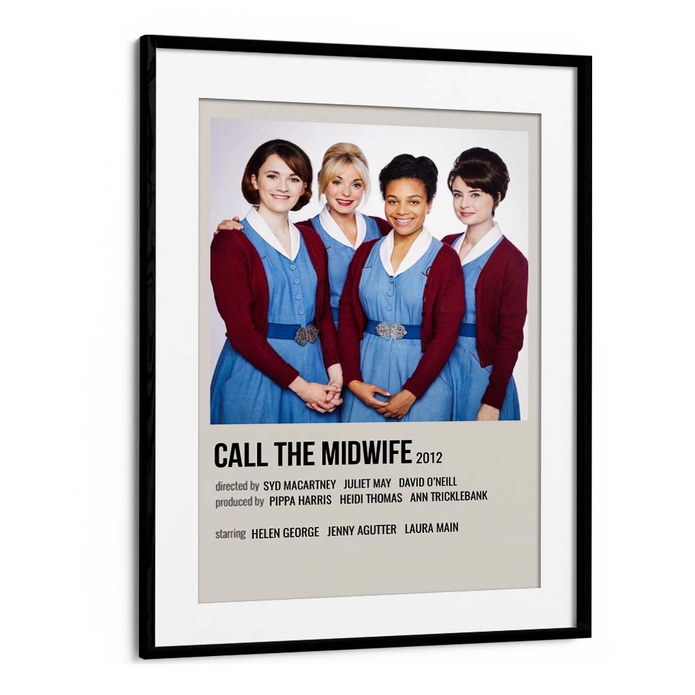 Call The Midwife 2012 Movie Posters in Black Frame With Mount