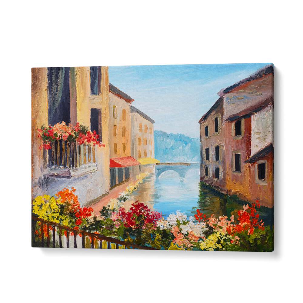 Experience serenity with CANALSIDE MEMORIES, VINTAGE EUROPEAN PAINTINGS, showcasing picturesque waterways and charm.