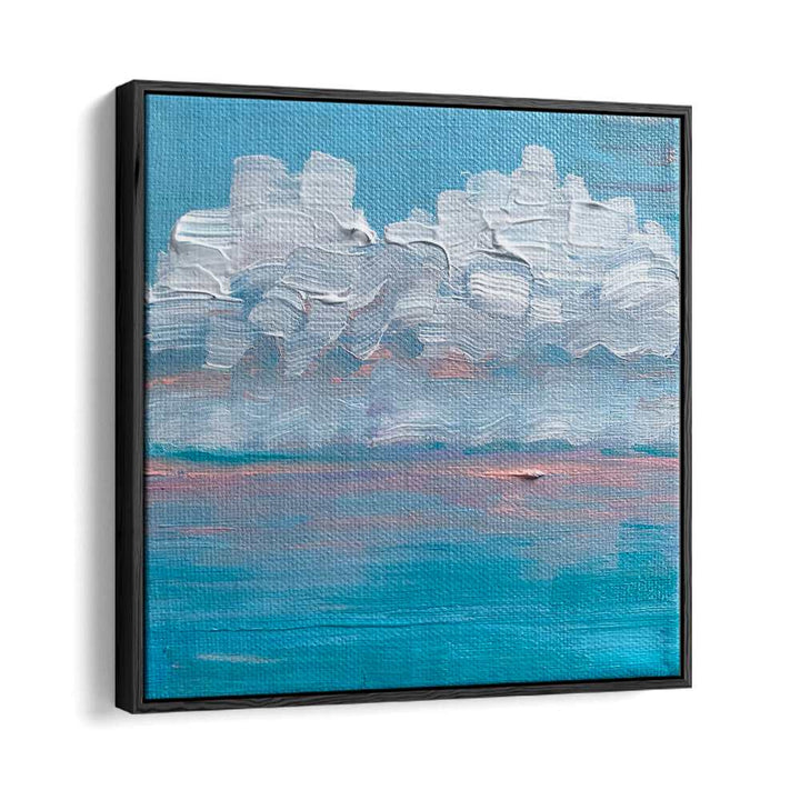 Candy Sunrise By Key And Sea Creative Landscape Art in Black Floater Frame