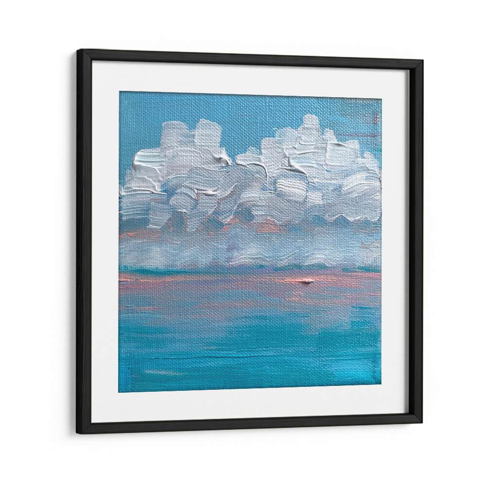 Candy Sunrise By Key And Sea Creative Landscape Art in Black Frame With Mount