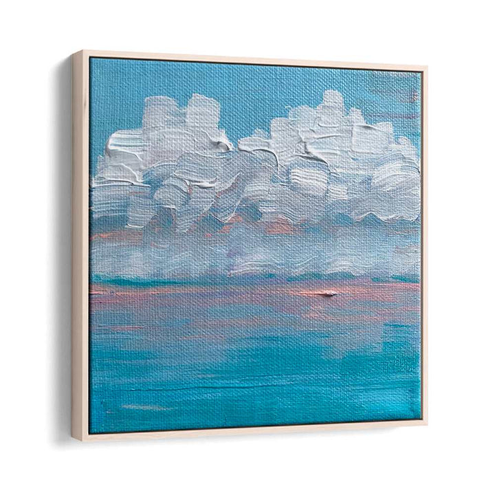 Candy Sunrise By Key And Sea Creative Landscape Art in Oak Wood Floater Frame