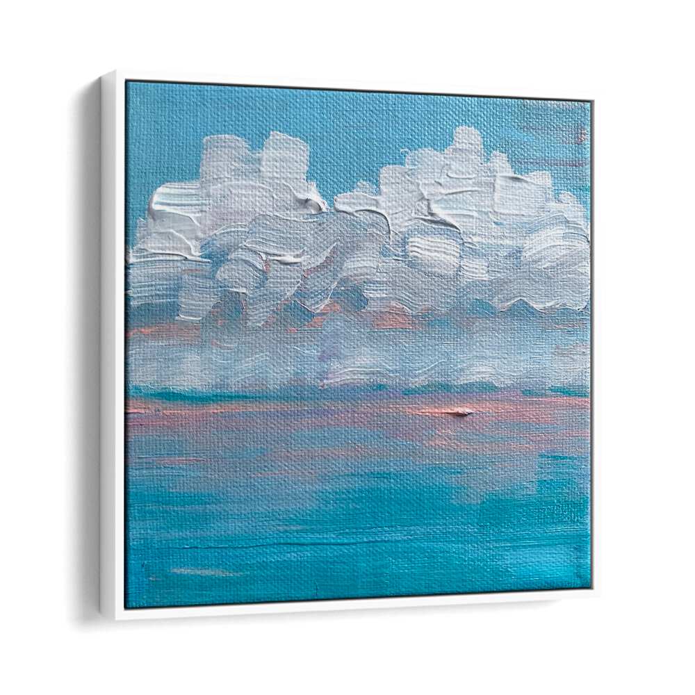 Candy Sunrise By Key And Sea Creative Landscape Art in White Floater Frame