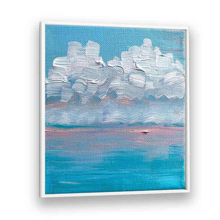 Candy Sunrise By Key And Sea Creative Landscape Art in White Plain Frame