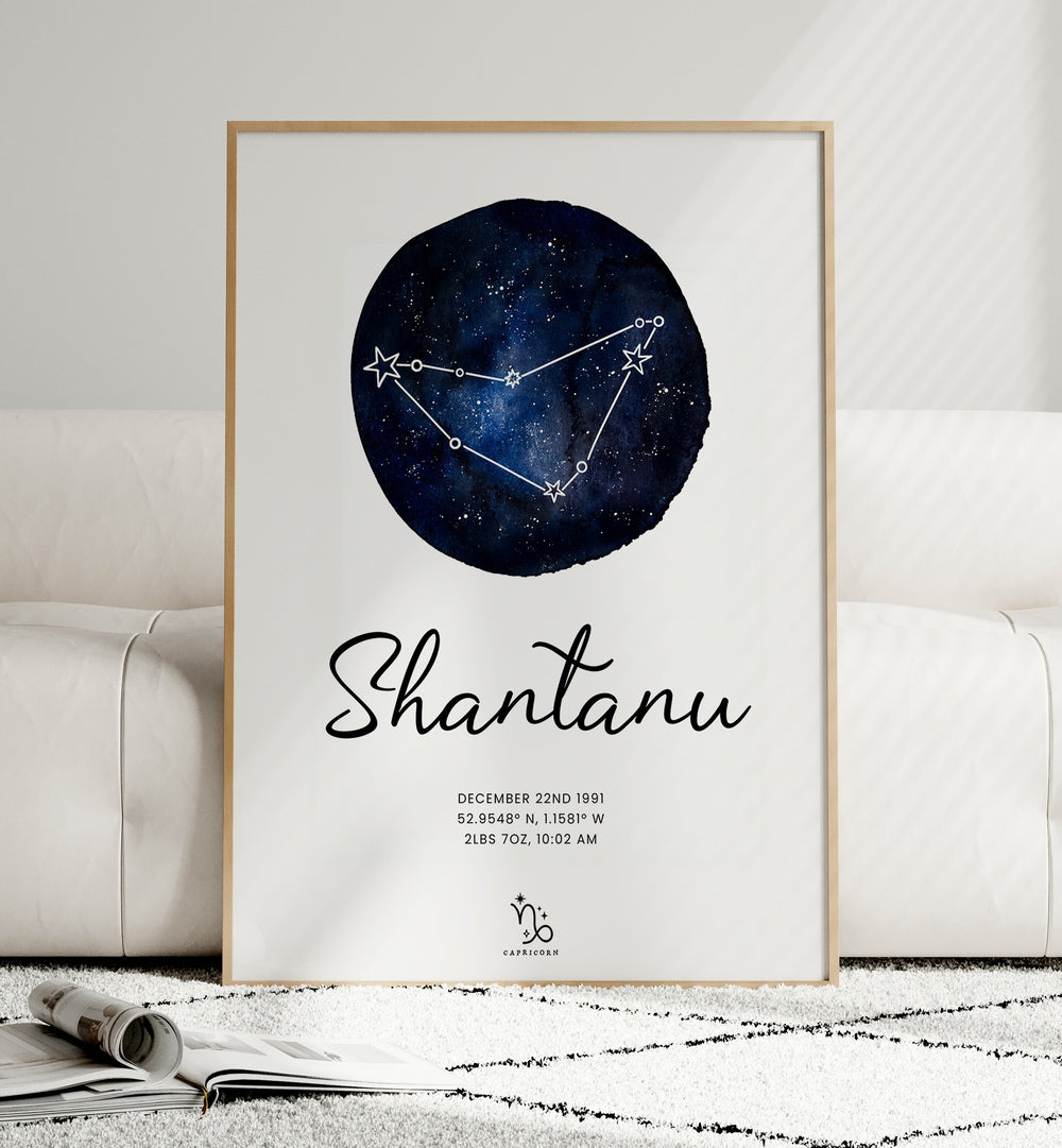 PERSONALIZED ZODIAC SIGN PRINT