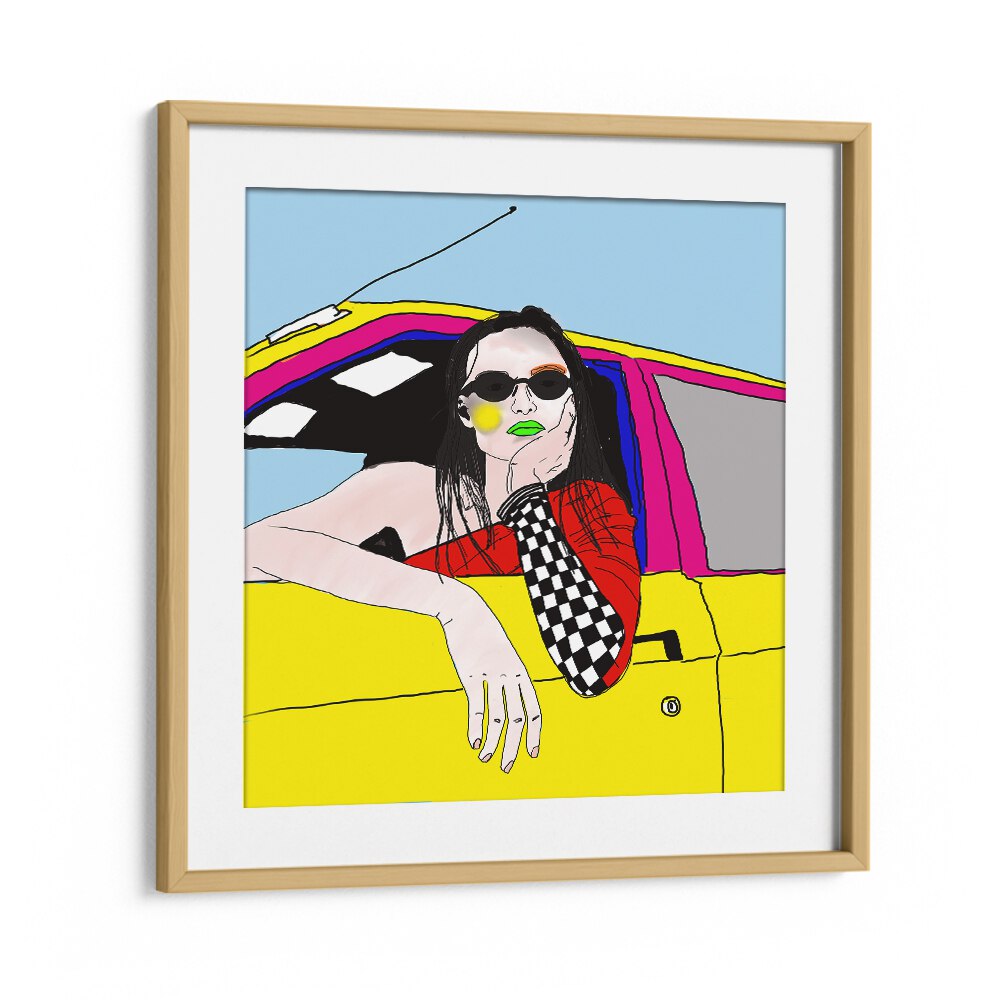 Cate Underwood By Ana Sneeringer Wall Art Prints in Oak Wood Frame With Mount