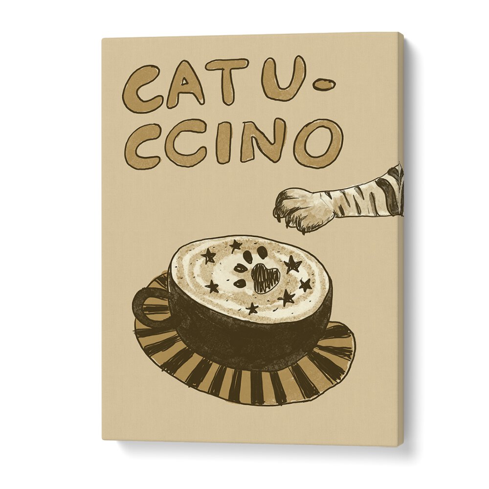 Catuccino by Studio Dolci Cafe Art Prints in Gallery Wrap