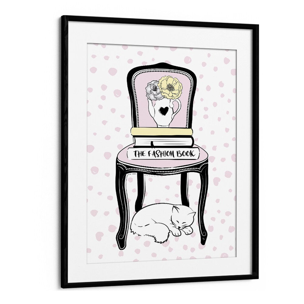 Chair Style by Martina Fashion Paintings Fashion Posters in Black Frame With Mount