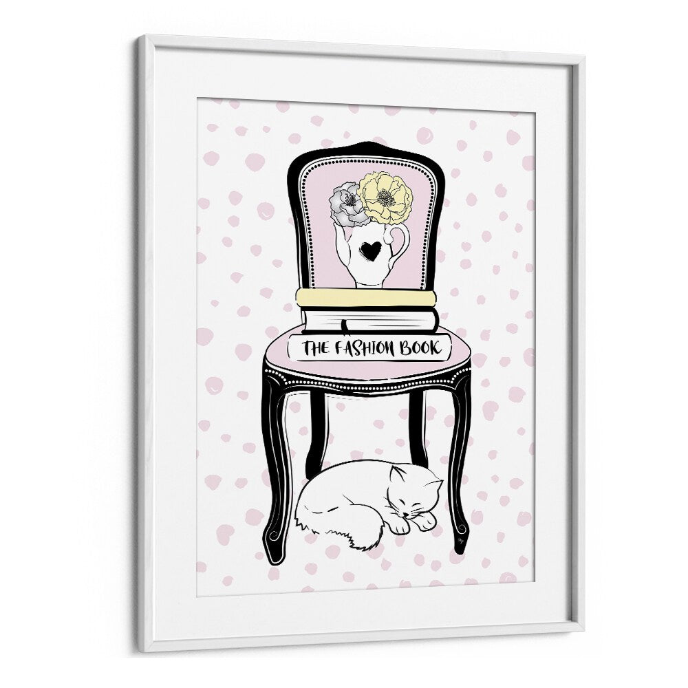 Chair Style by Martina Fashion Paintings Fashion Posters in White Frame With Mount