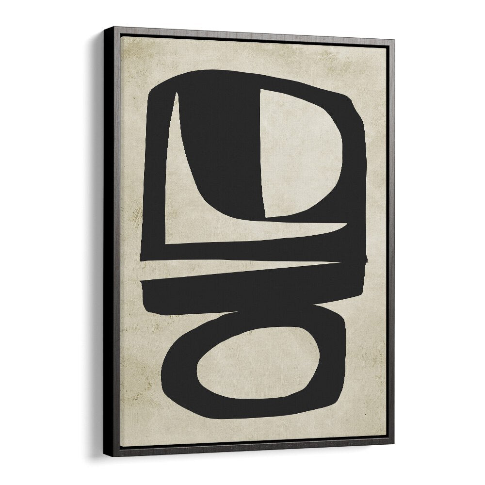 Chance By Dan Hobday Abstract Art Abstract Paintings in Black Floater Frame