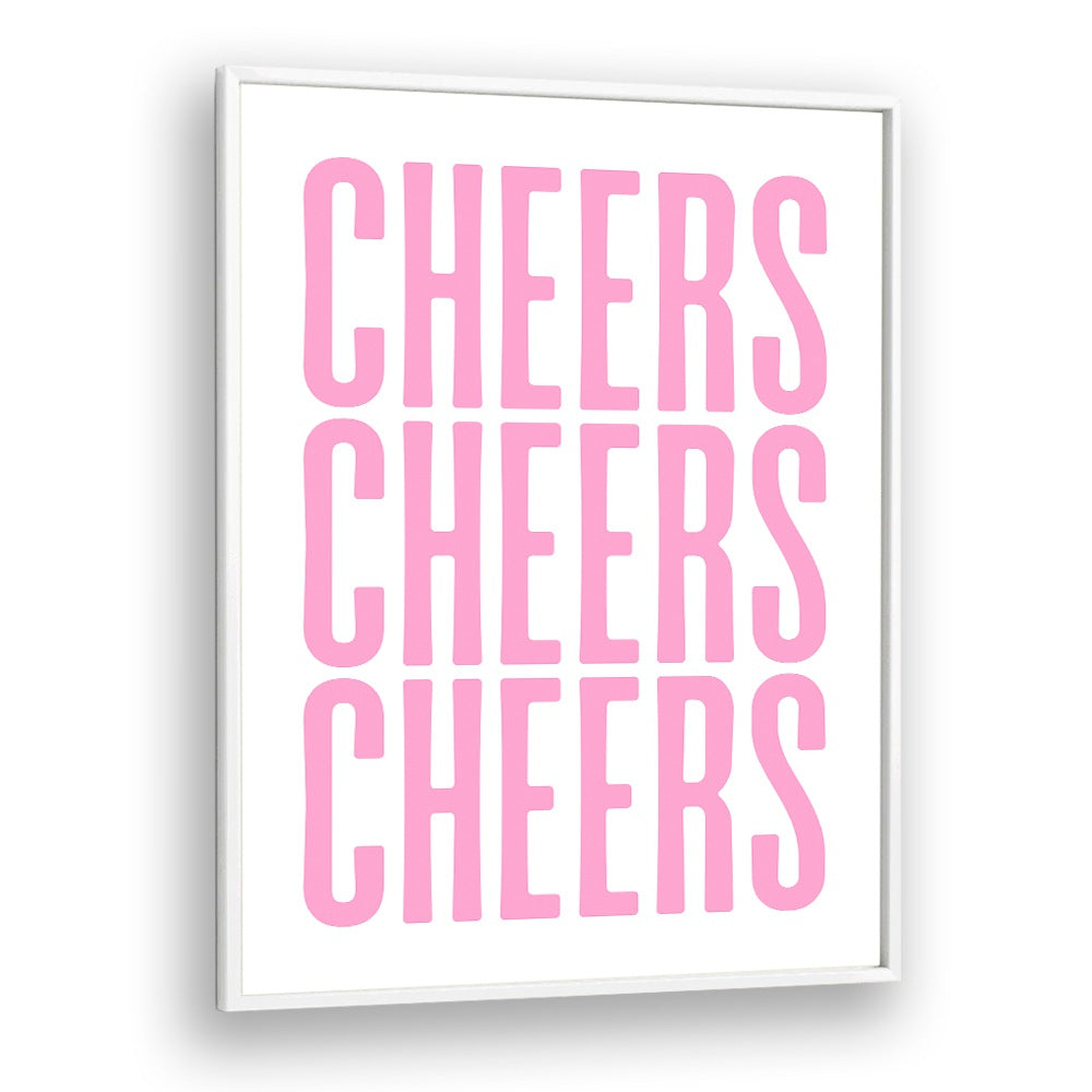 Cheers by Athene Fritsch Cafe Art Prints Cafe Posters in White Plain Frame