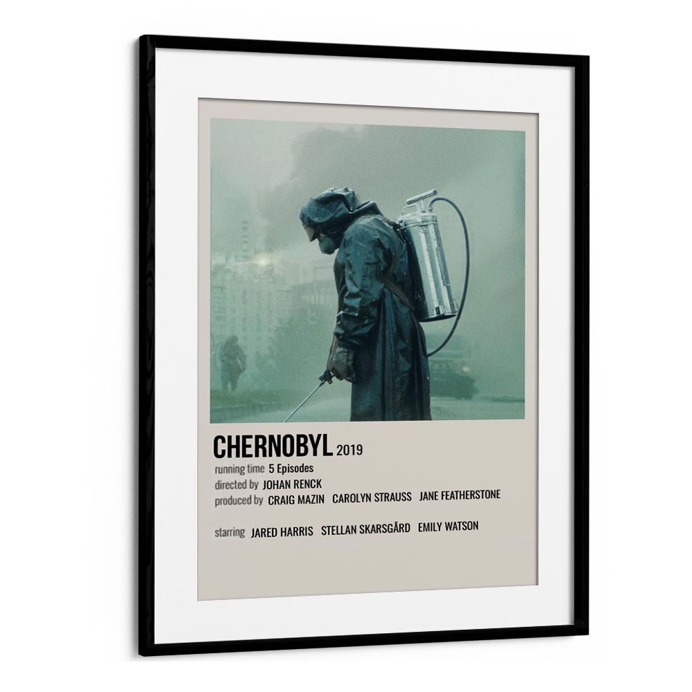 Chernobyl 2019 i Movie Posters in Black Frame With Mount