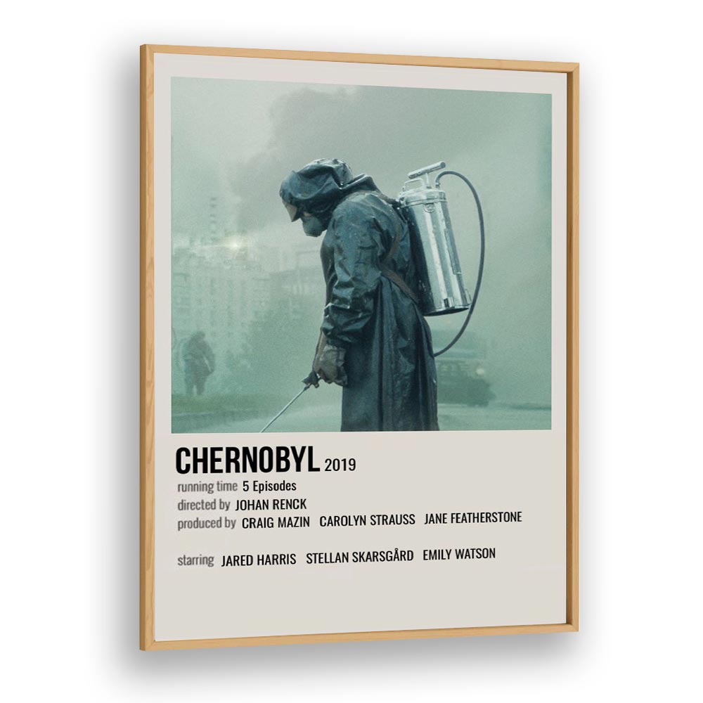 Chernobyl 2019 i Movie Posters in Oak Wood Plain Frame