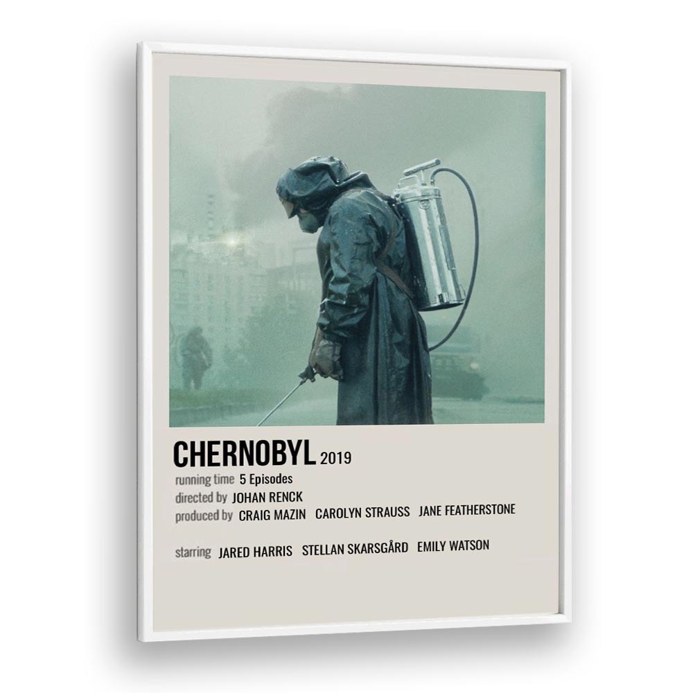 Chernobyl 2019 i Movie Posters in White Plain Frame