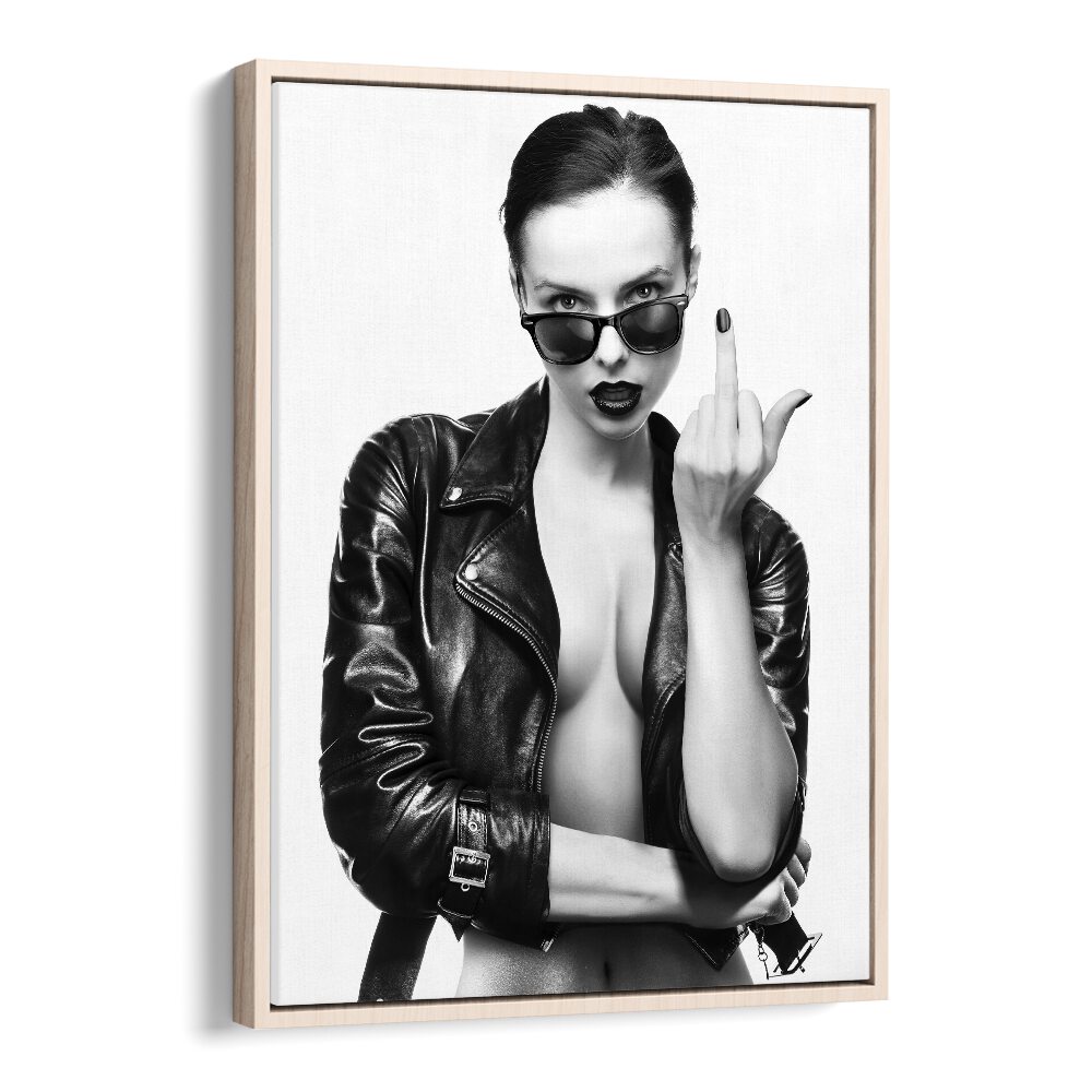 Cherry Bomb by David Drake Fine Art Photography Fashion Photography in Oak Wood Floater Frame