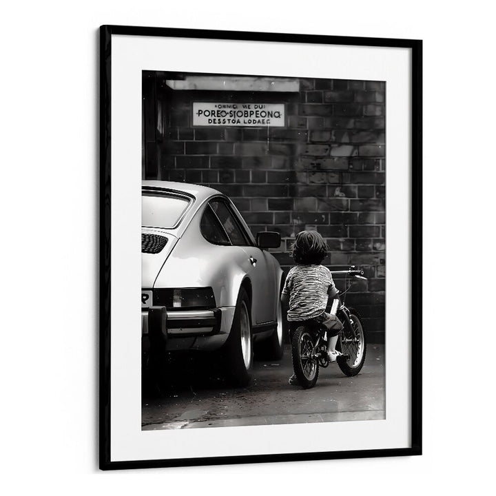 Childhood Dreams Street Photography Fine Art Photography in Black Frame With Mount