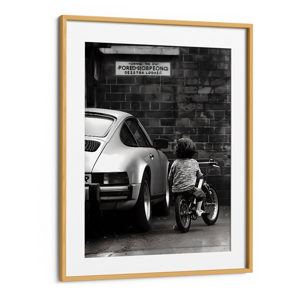 Childhood Dreams Street Photography Fine Art Photography in Oak Wood Frame With Mount