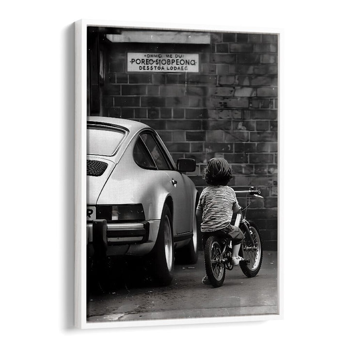 Childhood Dreams Street Photography Fine Art Photography in White Floater Frame