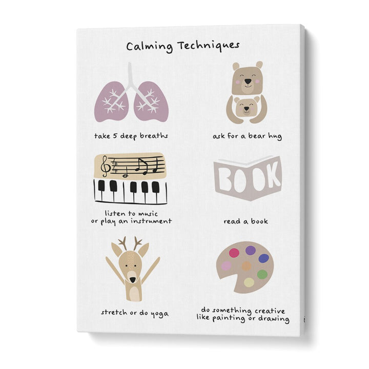 Childrens Calming Meditation Emotions Print II By Sarah Manovski Kids Room Art in Gallery Wrap