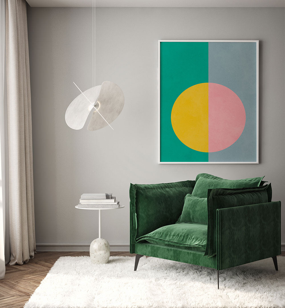 CIRCLE AND RECTANGLE , GEOMETRIC ART PRINTS