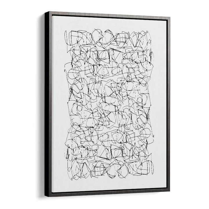 Circuitry By Dan Hobday Abstract Art Abstract Paintings in Black Floater Frame