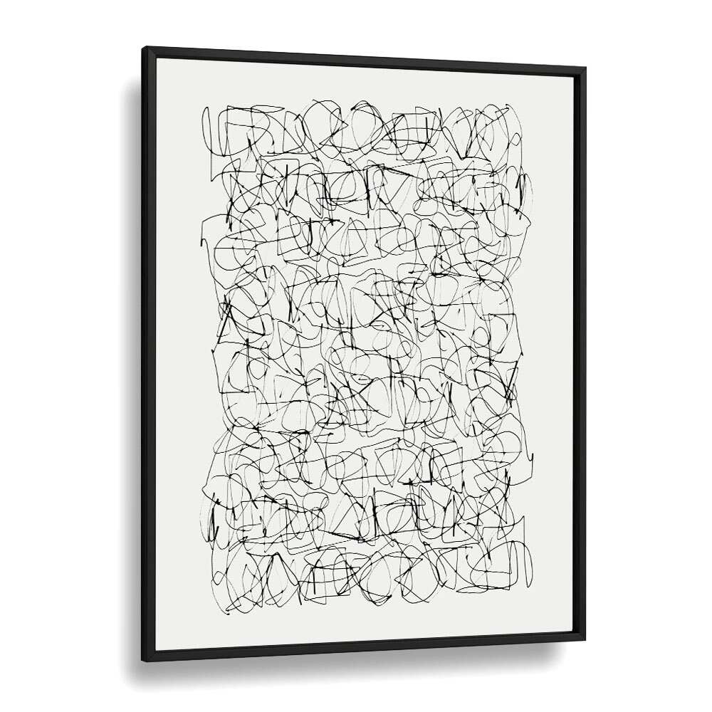 Circuitry By Dan Hobday Abstract Art Abstract Paintings in Black Plain Frame