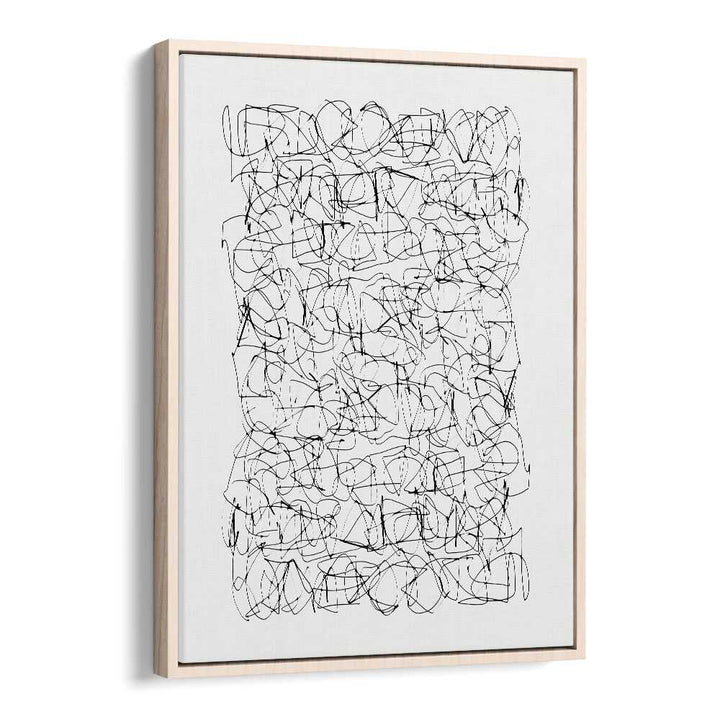 Circuitry By Dan Hobday Abstract Art Abstract Paintings in Oak Wood Floater Frame