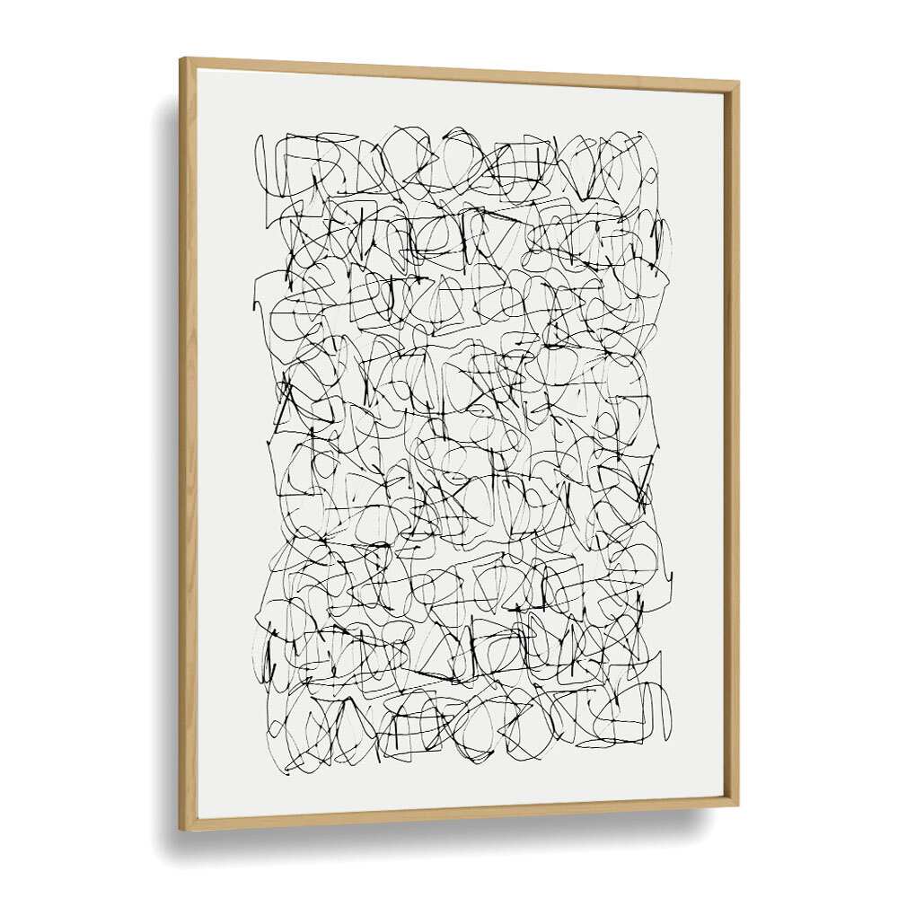 Circuitry By Dan Hobday Abstract Art Abstract Paintings in Oak Wood Plain Frame