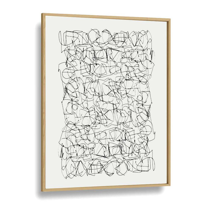 Circuitry By Dan Hobday Abstract Art Abstract Paintings in Oak Wood Plain Frame