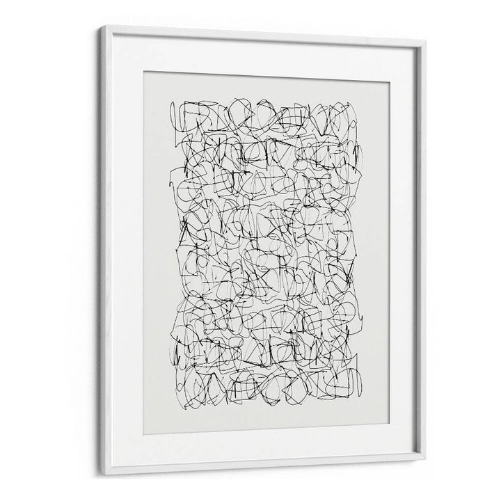 Circuitry By Dan Hobday Abstract Art Abstract Paintings in White Frame With Mount