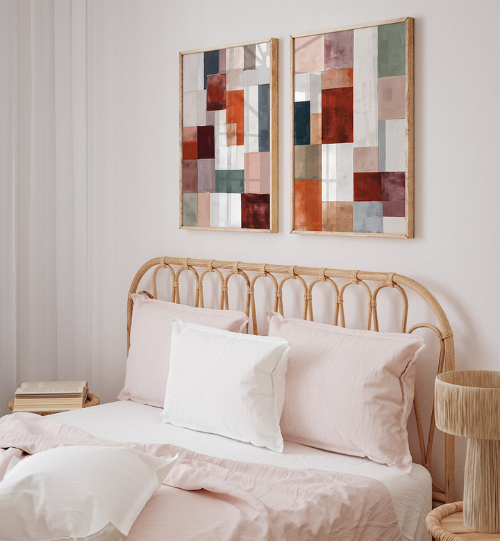 CLAY MATRIX , SET OF 2 PAINTINGS
