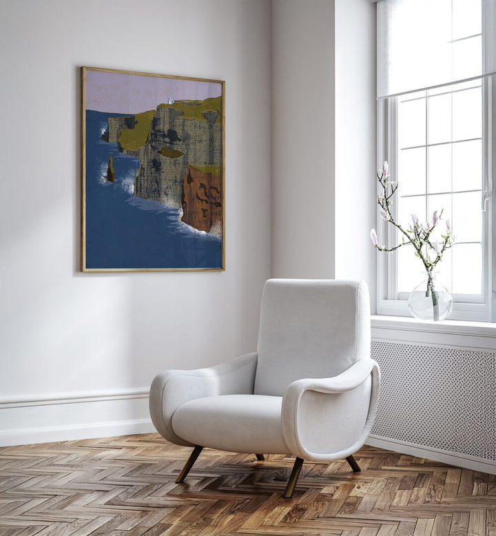 Stylish interior featuring CLIFFS OF MOHER, BEACH PAINTINGS, perfect for enhancing any room's decor.