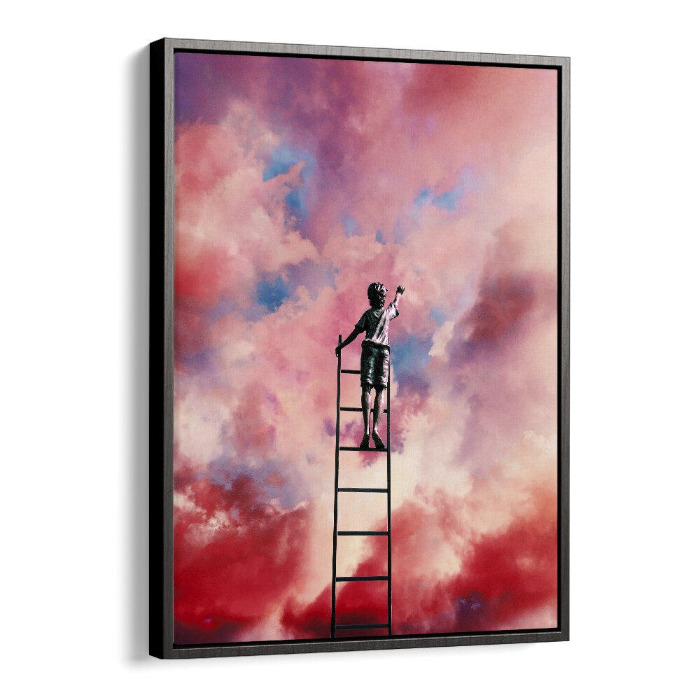 CLOUD PAINTER, SURREAL ART PRINTS by Taudalpoi transforms spaces with vibrant, dreamlike cloud imagery.