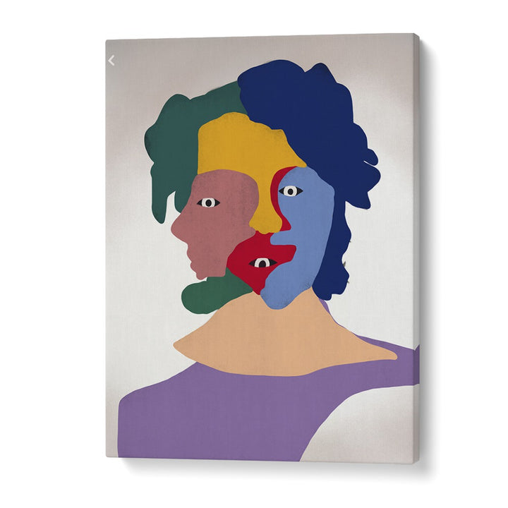 Clown Portrait By Little Dean Abstract Art Abstract Paintings in Gallery Wrap