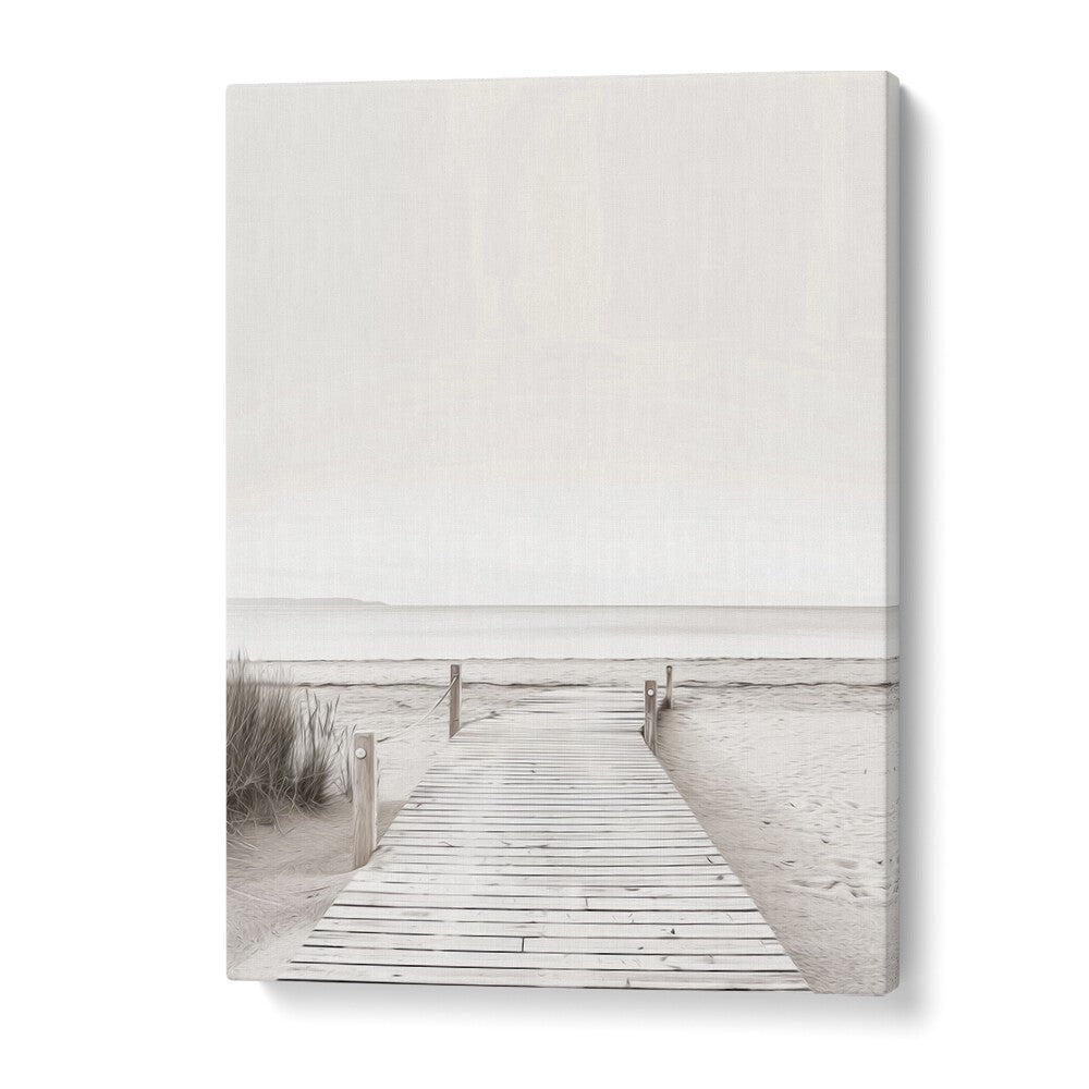 Coastal Cove Path Beach Prints Coastal Wall Art in Gallery Wrap