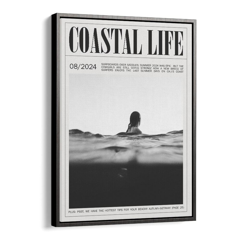 Coastal Life Iv Beach Prints Coastal Wall Art in Black Floater Frame