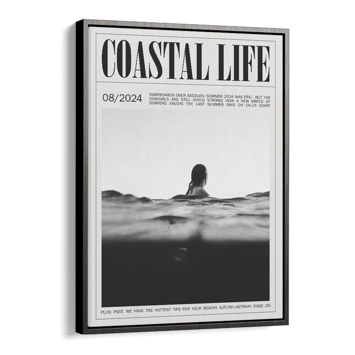 Coastal Life Iv Beach Prints Coastal Wall Art in Black Floater Frame