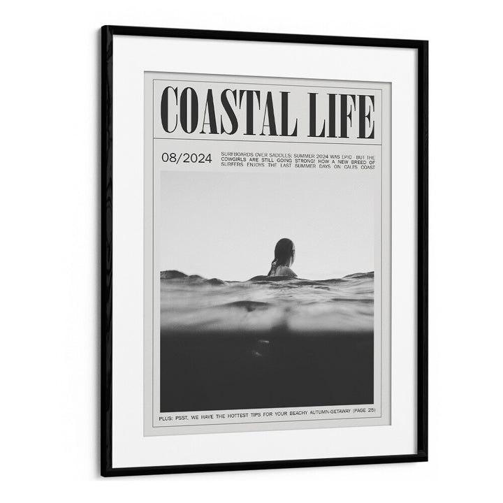 Coastal Life Iv Beach Prints Coastal Wall Art in Black Frame With Mount